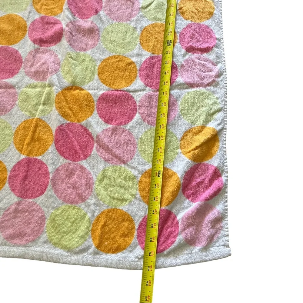 Vintage cotton, polkadot, beach towel